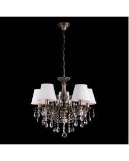 Подвесная люстра Eurosvet 3646/5 античная бронза/прозрачный хрусталь-foto3