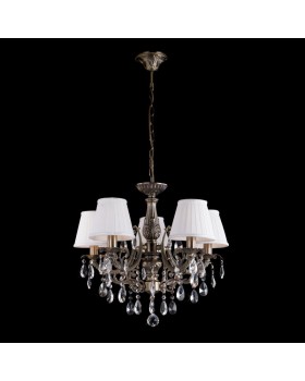 Подвесная люстра Eurosvet 3646/5 античная бронза/прозрачный хрусталь-foto3