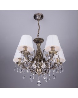 Подвесная люстра Eurosvet 3646/5 античная бронза/прозрачный хрусталь-foto4