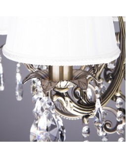 Подвесная люстра Eurosvet 3646/5 античная бронза/прозрачный хрусталь-foto6