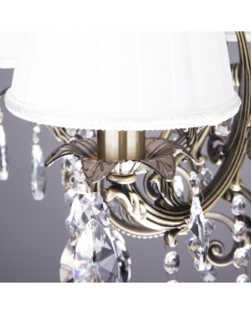 Подвесная люстра Eurosvet 3646/5 античная бронза/прозрачный хрусталь-foto6