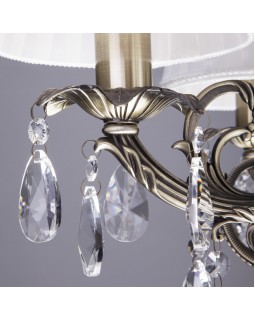 Подвесная люстра Eurosvet 3646/5 античная бронза/прозрачный хрусталь-foto7