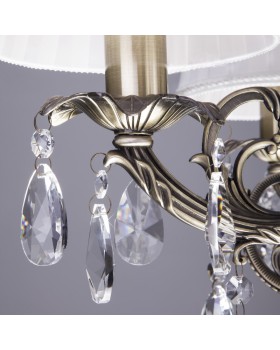 Подвесная люстра Eurosvet 3646/5 античная бронза/прозрачный хрусталь-foto7