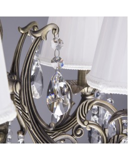 Подвесная люстра Eurosvet 3646/5 античная бронза/прозрачный хрусталь-foto8