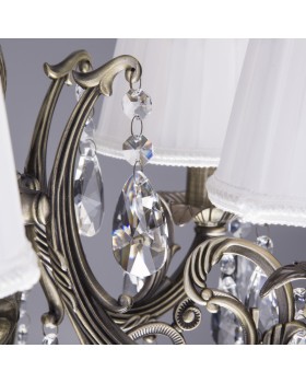 Подвесная люстра Eurosvet 3646/5 античная бронза/прозрачный хрусталь-foto8