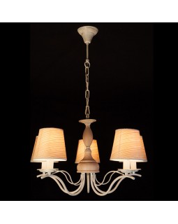 Подвесная люстра Eurosvet 60027/5 белый с золотом-foto2