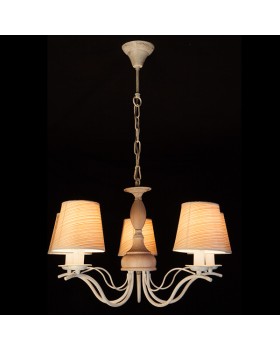 Подвесная люстра Eurosvet 60027/5 белый с золотом-foto2