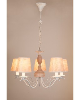 Подвесная люстра Eurosvet 60027/5 белый с золотом-foto3