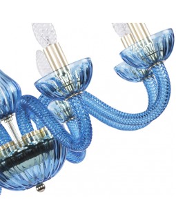 Подвесная люстра Bohemia Ivele Crystal 1310/8/240 G Aq/Aquamarime/M-1H-foto3