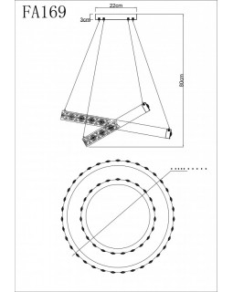 Подвесная люстра Ambrella Light FA169-foto3