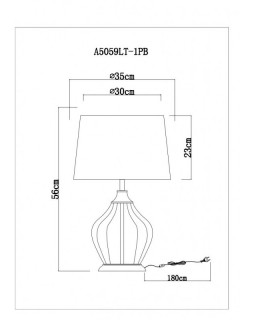 Настольная лампа ARTE Lamp A5059LT-1PB-foto5
