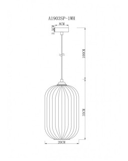 Подвесной светильник ARTE Lamp A1903SP-1WH-foto3