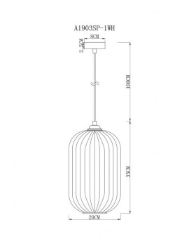 Подвесной светильник ARTE Lamp A1903SP-1WH-foto3