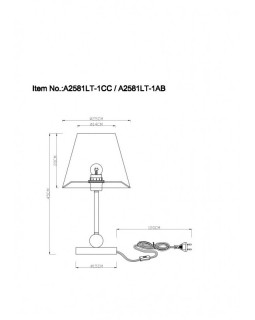 Настольная лампа ARTE Lamp A2581LT-1AB-foto5