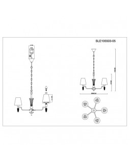 Подвесная люстра Evoluce SLE105503-05-foto13