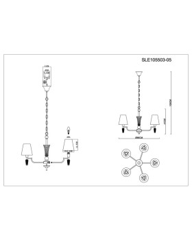 Подвесная люстра Evoluce SLE105503-05-foto13