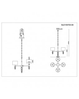 Подвесная люстра Evoluce SLE105703-04-foto3