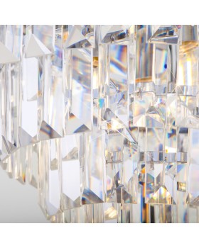 Подвесная люстра Eurosvet 10113/5 хром/прозрачный хрусталь Strotskis-foto3