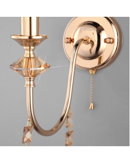 Бра Eurosvet 10110/1 золото/тонированный хрусталь Strotskis-foto3