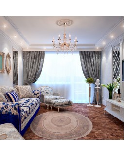 Подвесная люстра Eurosvet 10094/8 золото/прозрачный хрусталь Strotskis-foto2