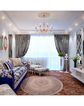 Подвесная люстра Eurosvet 10094/8 золото/прозрачный хрусталь Strotskis-foto2