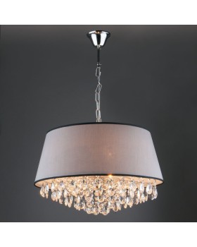 Подвесная люстра Eurosvet 10092/5 хром/прозрачный хрусталь Strotskis-foto3