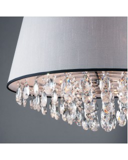 Подвесная люстра Eurosvet 10092/5 хром/прозрачный хрусталь Strotskis-foto4