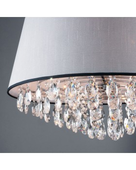 Подвесная люстра Eurosvet 10092/5 хром/прозрачный хрусталь Strotskis-foto4