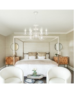 Подвесная люстра Eurosvet 60018/6 белый с золотом-foto2