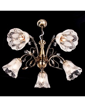 Подвесная люстра Eurosvet 30009/5 античная бронза-foto3