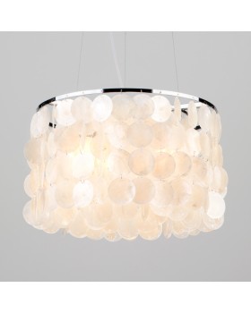 Подвесная люстра Eurosvet 60005/3 хром/перламутр-foto2