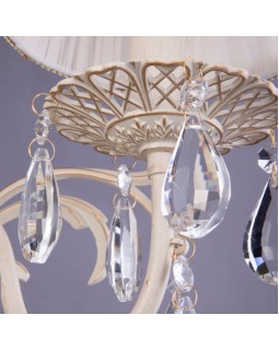 Бра Eurosvet 3637/1 белый с золотом/прозрачный хрусталь Strotskis-foto4