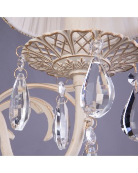 Бра Eurosvet 3637/1 белый с золотом/прозрачный хрусталь Strotskis-foto4