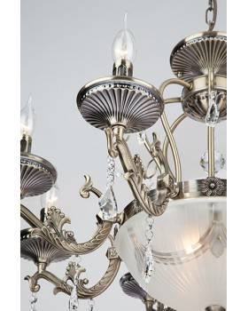 Подвесная люстра Eurosvet 22585/8+3 античная бронза-foto2