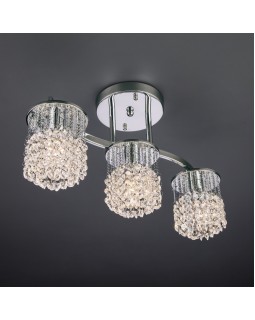 Люстра на штанге Eurosvet 3222/3 хром Strotskis-foto2