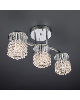 Люстра на штанге Eurosvet 3222/3 хром Strotskis-foto2