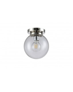 Накладной светильник Crystal Lux MARIO PL1 D200 NICKEL/TRANSPARENTE