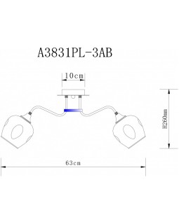Люстра на штанге ARTE Lamp A3831PL-3AB-foto4