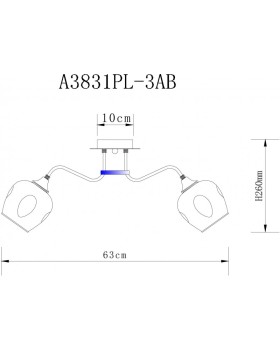 Люстра на штанге ARTE Lamp A3831PL-3AB-foto4
