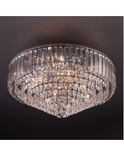 Подвесная люстра Eurosvet 10121/9 хром/прозрачный хрусталь Strotskis Smart (10105/9)-foto3