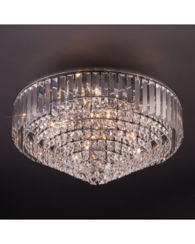 Подвесная люстра Eurosvet 10121/9 хром/прозрачный хрусталь Strotskis Smart (10105/9)-foto3