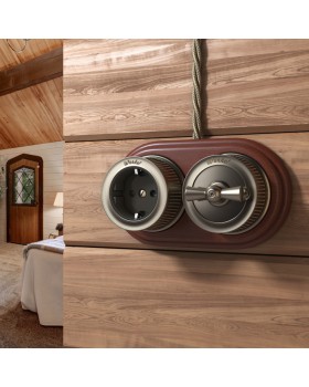 Розетка Werkel WL19-10-01 (Бронзовый)-foto2