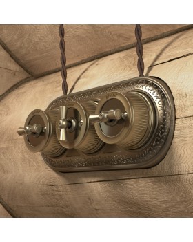 Выключатель Werkel WL19-01-05 (Бронзовый)-foto3