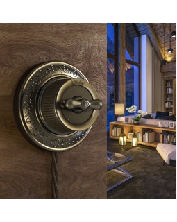 Выключатель Werkel WL19-01-05 (Бронзовый)-foto10