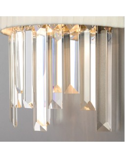 Бра Eurosvet 10122/2 хром/прозрачный хрусталь Strotskis (10106/2)-foto2