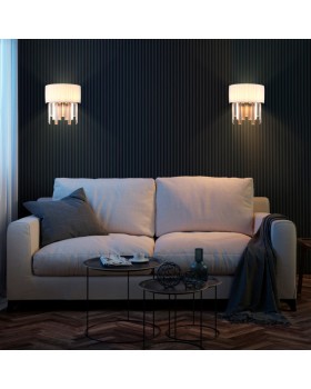 Бра Eurosvet 10122/2 хром/прозрачный хрусталь Strotskis (10106/2)-foto3