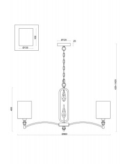 Подвесная люстра Freya FR1007PL-08N-foto2