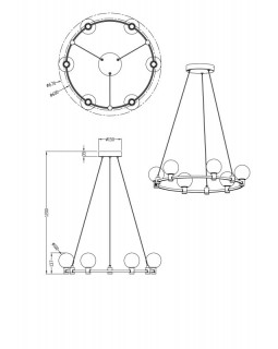 Подвесная люстра Freya FR4005PL-06B1-foto2