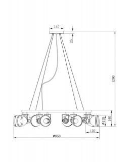 Подвесная люстра Freya FR4003PL-08W-foto4