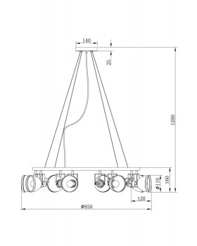 Подвесная люстра Freya FR4003PL-08W-foto4